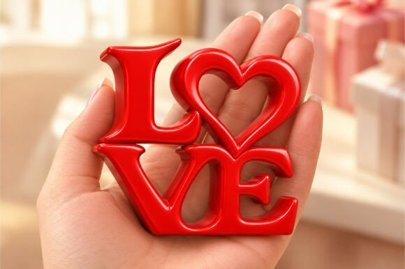 Love-Heart-Typography-3D-STL-160710871 Love Heart Typography 3D Stl 160710871 - Imagem 1
