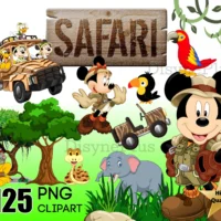 Mickey Safari Clipart