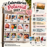Molduras Calendário Polaroid (português, English, Español)