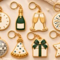 New Year Party Keychain 3D 161105179