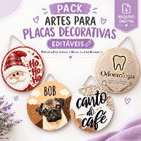 Pack Artes para Placas Decorativas