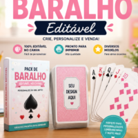 Pack Baralho Personalizável No Canva