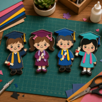 Pacote de Arquivos SVG para Formatura Infantil