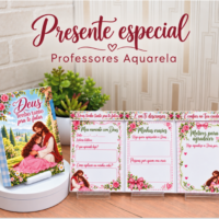 Presente Especial Dia dos Professores Aquarela
