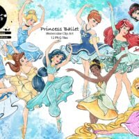 Kit Digital Princesas Ballet