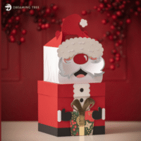 Santa Gnome Gift Box SVG 125528251