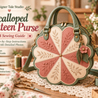 Scalloped Canteen Purse Sewing Pattern 161142241