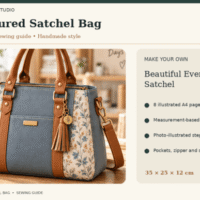 Structured Satchel Sewing Pattern 160991461