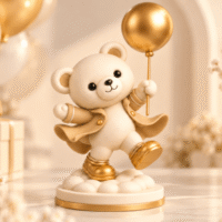 Teddy With Balloon Stl 3D 160710253