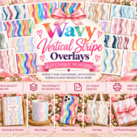 Wavy Vertical Stripe Overlays 159766886
