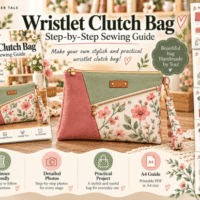 Wristlet Clutch Bag Sewing Pattern 161066157