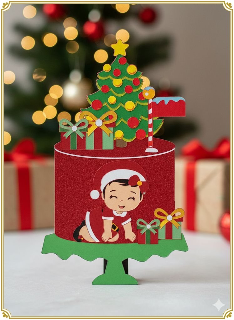 arquivo-de-corte-topo-de-bolo-10519-NATAL-modelo-68 Arquivo de Corte Topo de Bolo 10519 Natal 68 - Imagem 1