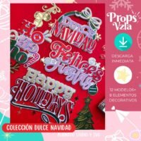 Arquivo de Corte Topo de Bolo 12027 Coleção Doce Natal