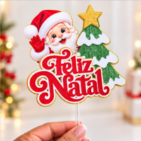 Arquivo de Corte Topo de Bolo 32893 Feliz Natal 14