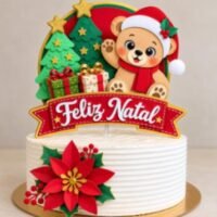 Arquivo de Corte Topo de Bolo 35784 Feliz Natal 3