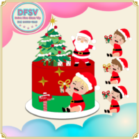 Arquivo de Corte Topo de Bolo 37167 Natal 60