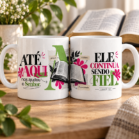 Arte para Caneca Coleção Fé Que Renova