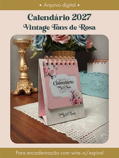 calendario-2027-vintage-tons-de-rosa Calendario Vintage Tons de Rosa 2027 - Imagem 1
