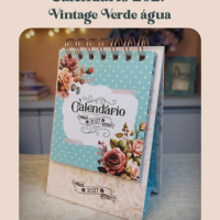 Calendario Vintage Verde Agua 2027