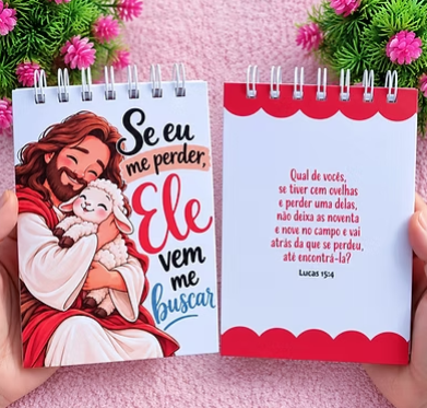 capa-bloquinho-a6-seu-eu-me-perder-Ele-vem-me-buscar-1 Bloquinho A6 Capa Seu Eu Me Perder Ele Vem Me Buscar - Imagem 1