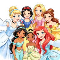Kit Digital Princesas Disney